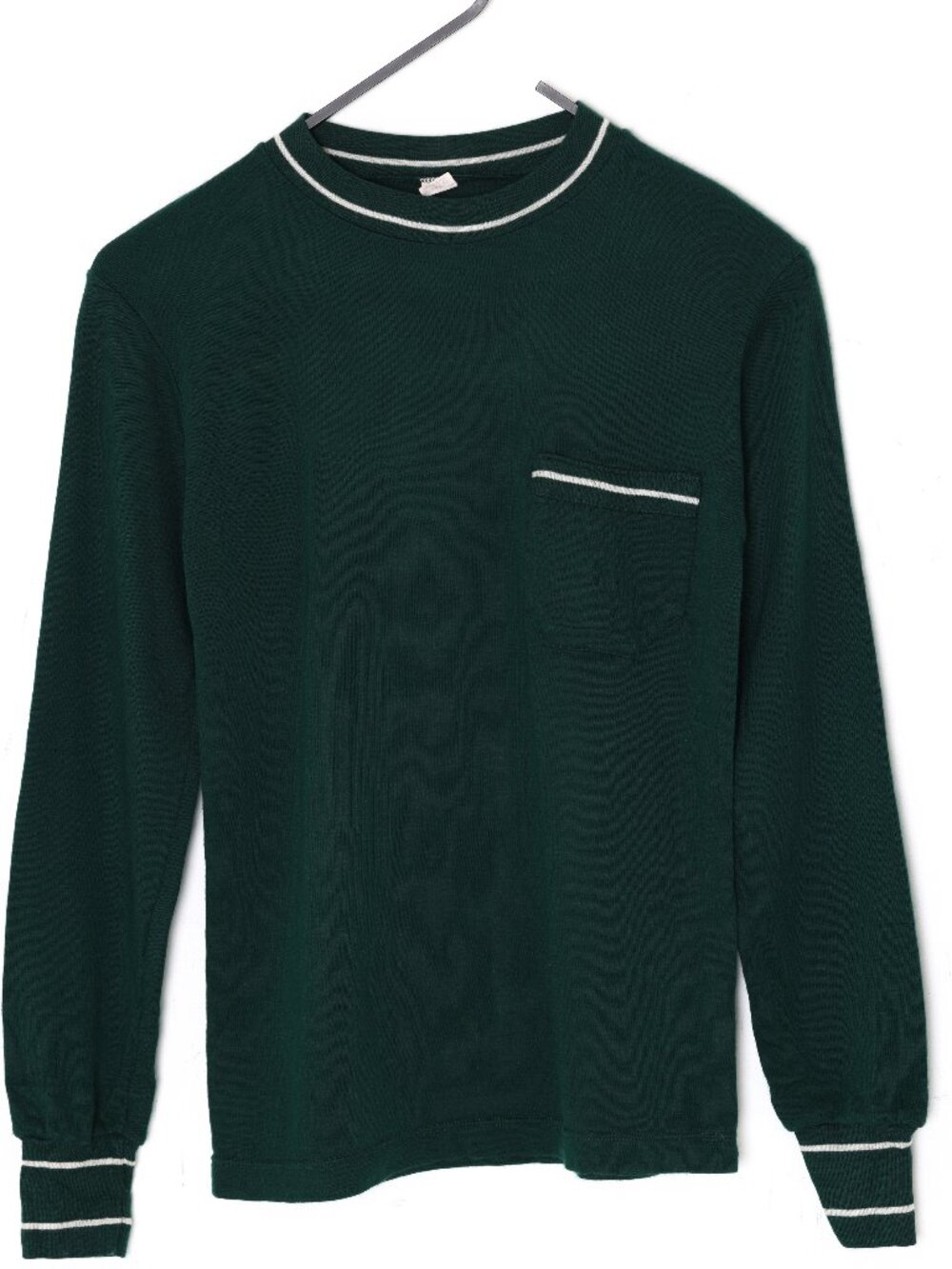 1970–1978, Spanish Single Jersey Knit Pullover with Tipped Trims